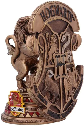 Vista 2 de Nemesis Now Sujetalibros con licencia oficial de Harry Potter Gryffindor de 7.9 in, color dorado