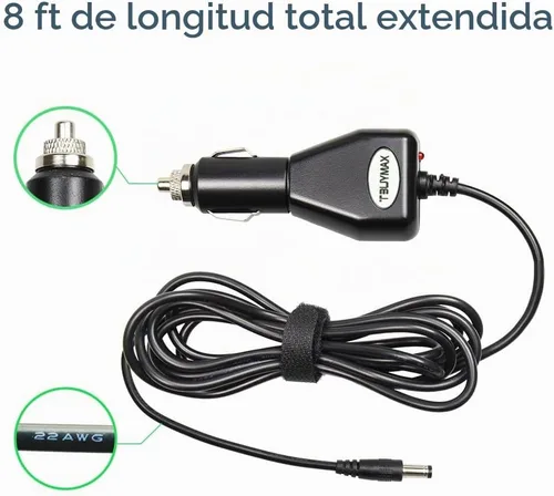 Vista 4 de Adaptador de encendedor de vehículo de automóvil de 12 voltios para extractor de leche Spectra S1, S2 - Adaptador de corriente de repuesto