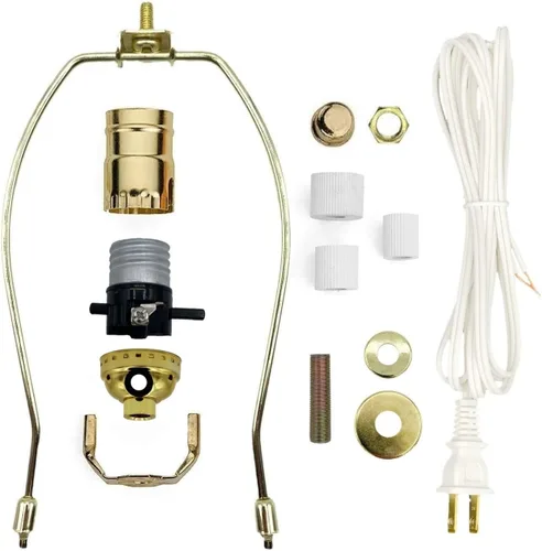 Vista 9 de Kit de lámpara Creative Hobbies para botellas de licor, botellas de vino - Incluye todos los adaptadores, enchufe, cable y arpa (negro)