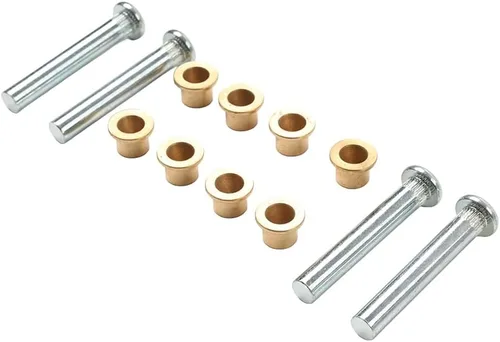 Vista 6 de Cnkaka036 Kit de reparación de bisagras de puerta de pasador y buje Hierro plateado y dorado para Nissan Navara D22 Frontier Pickup Truck 97-2005 4