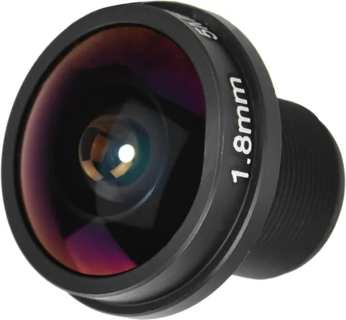 Vista 3 de Lente de ojo de pez de 0.071 in, lente de cámara CCTV gran angular de 180°, 5MP HD para vigilancia, compatible con CCD de 1/3 pulgadas y 1/4