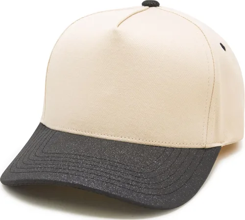 Vista 9 de Funky Junque - Sombreros Snapback de Lona Vintage de Dos Tonos Rayas a rayas - Rojo/Beige