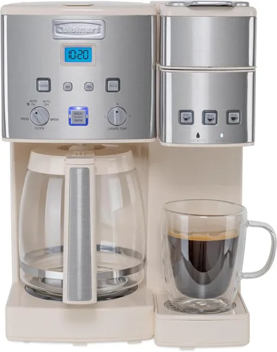 Vista 7 de Cuisinart Cafetera, 12 tazas con 3 cafeteras de tamaño único, 6, 8, 12 onzas, negro/acero inoxidable, SS-15BKSP1
