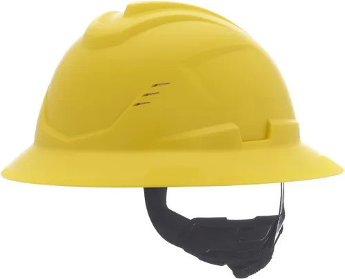 Vista 14 de MSA V-Gard C1 Casco de Ala Completa con Barrera Térmica de Enfriamiento ReflectIR y Suspensión Fas-Trac III - Utiliza Características