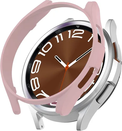Vista 10 de Compatible con Samsung Galaxy Watch 6 Classic 1.772 pulgadas (1.850 in), carcasa rígida de policarbonato resistente a los impactos, a prueba de Negro