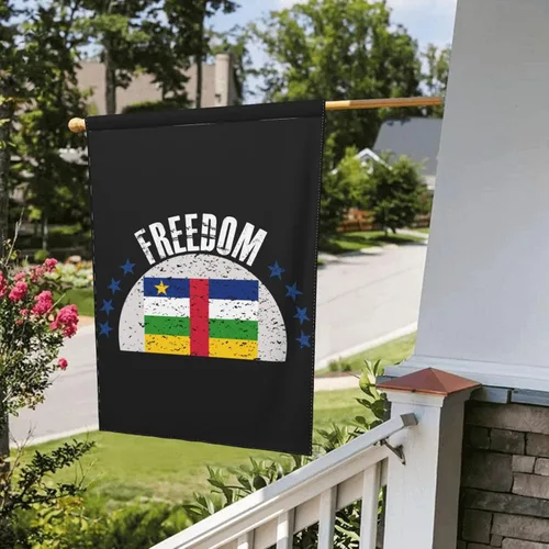 Vista 8 de The Central African Republic Flag And Freedom Garden Flag 12.5"x18" Inch Double Sided Garden Flags Home Lawn Outdoor Decor Flags Party Banner