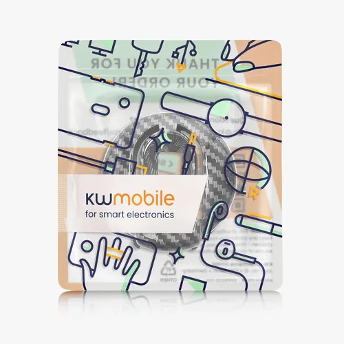Vista 7 de kwmobile Funda para llave compatible con Mini - Carbono