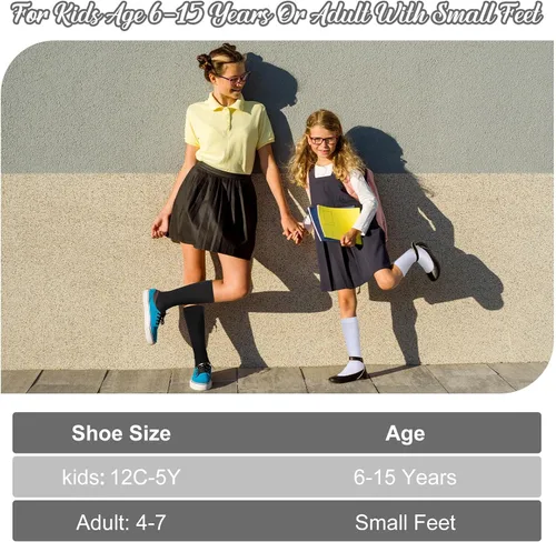Vista 2 de 4 pares de calcetines de compresión para niños, 15-20 mmHg, medias de compresión graduadas para niños