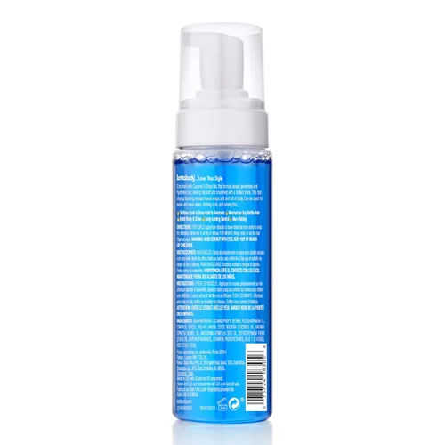 Vista 15 de Lottabody Mousse en espuma con aceite de coco y manteca de karité Wrap Me, crea envoltorios suaves, mousse para cabello rizado, define rizos
