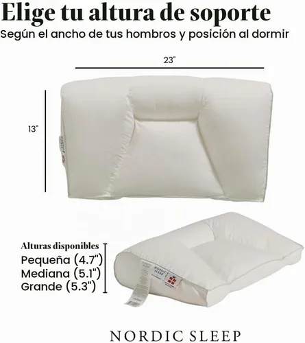 Vista 9 de Fossflakes Almohada cervical quiropráctica, soporte cervical de gran