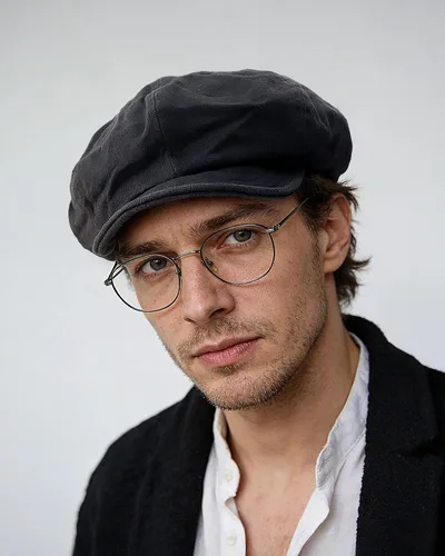 Vista 3 de CLAPE Gorra de algodón para hombre de 8 paneles Ivy Newsboy Gorra Peaky Herringbone Cabbie Gatsby Gorra Applejack Bakerboy Boina Sombrero plano