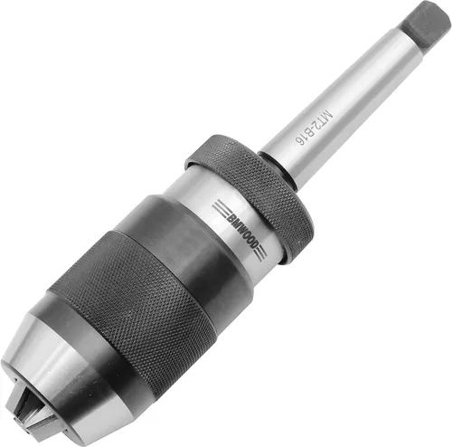 Vista 8 de Portabrocas súper resistente de 5/8" con vástago MT2 y llave de mandril para taladros Woodlathe y pilar