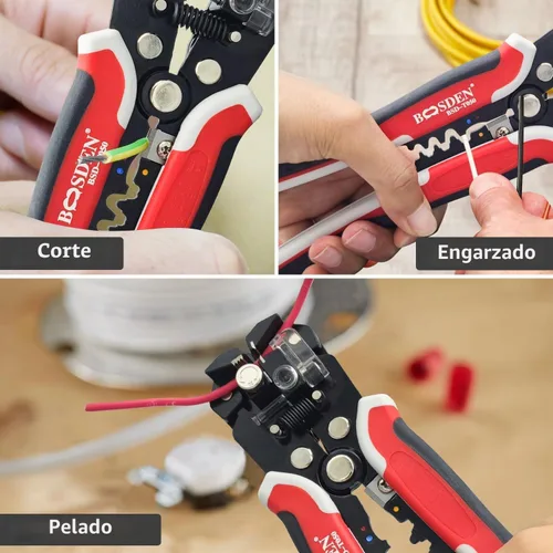 Vista 6 de BOOSDEN Herramienta pelacables automática autoajustable 3 en 1