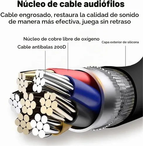 Vista 2 de Auriculares de oreja abierta de conducción de aire, auriculares con cable de 0.138 in y micrófono integrado adecuados para actividades al aire libre
