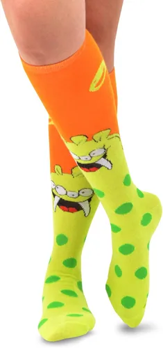 Vista 3 de TeeHee - Calcetines de Navidad divertidos hasta la rodilla, paquete de 9 con caja de regalo