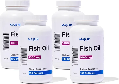 Vista 7 de MAJOR Aceite de pescado Omega-3 - Suplemento de aceite de pescado 1000 mg - 100 cápsulas blandas (paquete de 1)