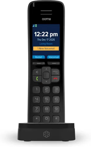 Vista 8 de Ooma Telo VoIP con 3 Auriculares HD3 Sistema Completo de Teléfono Fijo para Llamadas Ilimitadas en Todo el País, Acceso a Aplicación Móvil y Bloqueo