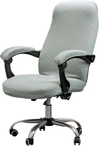 Vista 23 de Melaluxe Funda para silla de oficina con fundas para reposabrazos, funda elástica universal para silla de escritorio, fundas para silla
