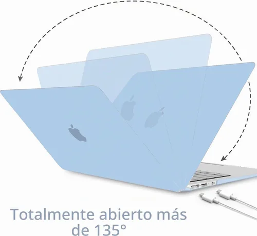 Vista 5 de B BELK Funda compatible con MacBook Air de 13 pulgadas modelo A1466 A1369 versión 2010-2017, carcasa rígida de plástico mate para laptop + cubierta