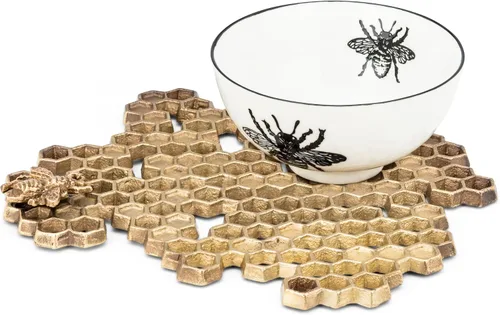 Vista 3 de Abbott Collection Salvamanteles de abeja de panal de 8.5 pulgadas, 1 EA
