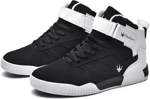 Vista 7 de FZUU Zapatos deportivos casuales de cuero para hombre