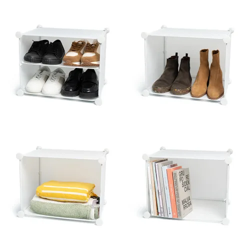 Vista 15 de Zapatero Modular Portátil InnovaGoods Blanco