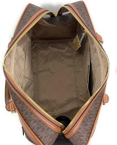 Vista 7 de Michael Kors Bolsa de viaje grande con funda para carrito marrón