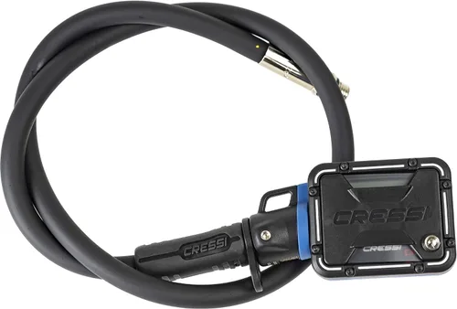 Vista 4 de Cressi Scuba Diving Pressure Gauge and Depth Gauge - Easy to Read and Carry - Digi2: Made in Italy Negro