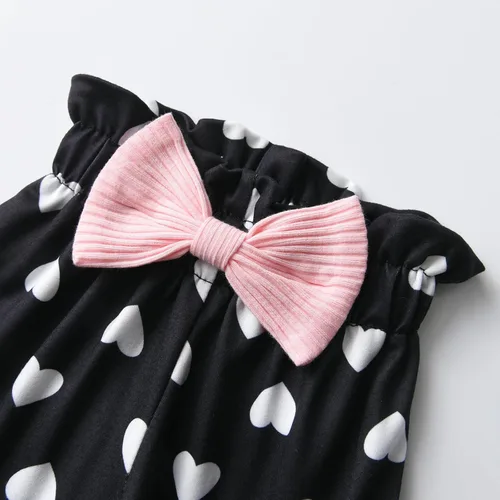 Vista 5 de Conjunto de ropa de bebé niña de manga larga con volantes y pantalones con diadema