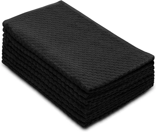 Vista 19 de COTTON CRAFT - Juego increíble de toallas de cocina - Juego de 8 toallas de rizo - 100% algodón Euro Café con textura gofré - Toalla de cocina Beige