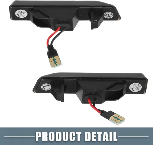 Vista 6 de Coche LED marcador lateral repetidor luz de señal de giro 63138372241 flujo secuencial para BMW 323i 323is 1998-1999 ABS PC lente ahumada luz ámbar