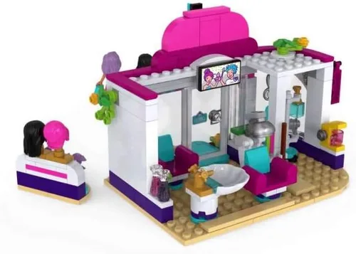 Vista 2 de LEGO Friends Heartlake City Play Peluquería Fun Toy 41391 Kit de construcción, con el personaje de amigos Emma (235 piezas)