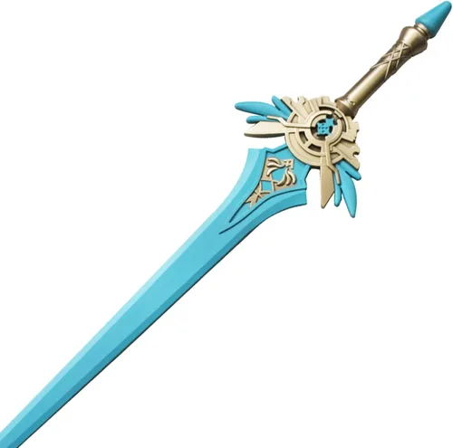 Vista 3 de LALAPORT Fantasy Genshin Espada de espuma para disfraz, cosplay, Halloween, regalo de Navidad y colección.
