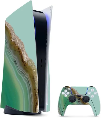 Vista 75 de MightySkins - Skin para juegos para PS5 / Playstation 5 Bundle – Mármol ámbar Envoltura protectora de vid Fácil de aplicar y cambiar