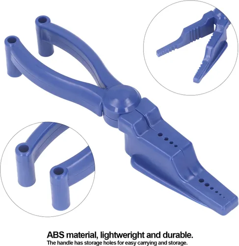Vista 5 de Soporte de uñas portátil para clavos, alicates para martillar, clavar, soporte para martillar, protector de dedos ABS, guía protectora de uñas