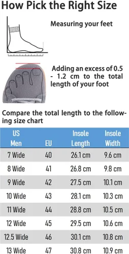 Vista 6 de WHITIN Men's Wide Minimalist Barefoot Sneakers Zero Drop Sole Optimal Relaxation