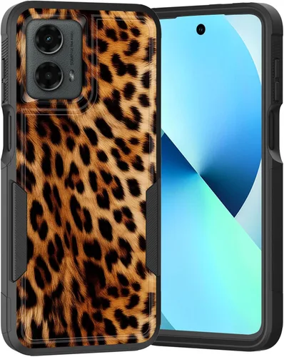 Vista 50 de para Moto G Play 4G 2024, funda de dos capas híbrida resistente y a prueba de golpes, PC duro + silicona suave protectora para Motorola Moto G Play
