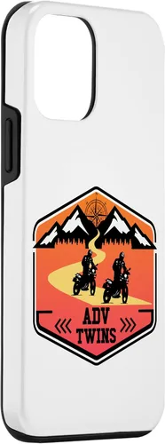 Vista 3 de iPhone 12 mini Adv Twins Riders Motorcycle Biker Off-Road Brother Sister Case
