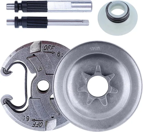 Vista 5 de Para motosierra Husqvarna 350 340 345 445 450 450E 351 353 motosierra, embrague, 537110503 578097901 503931801 540057901 537154801