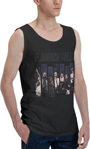 Vista 2 de Man Muscle Tank Tops T Shirt Fashion Music Festival Sleeveless T Shirt