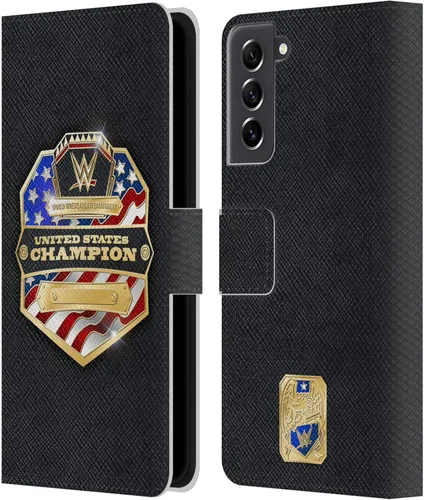Vista 210 de Head Case Designs Officially Licensed WWE Cruiserweight Champion Title Belts Leather Wallet Case Compatible with Samsung Galaxy A07 4G Campeón