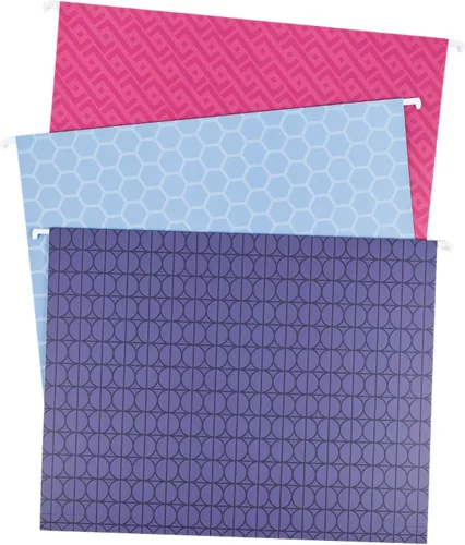 Vista 6 de U Brands Carpetas colgantes para archivos, tonos de joyas Fleuri, 12