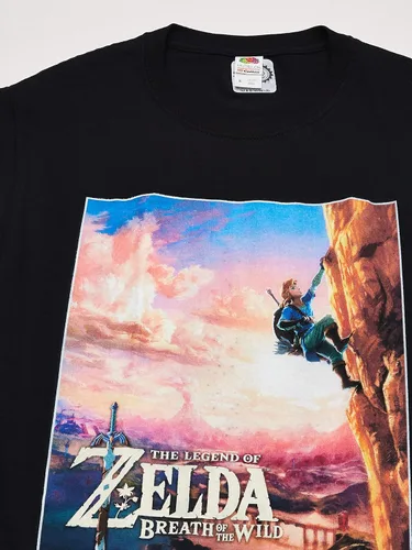 Vista 2 de Nintendo Zelda Wild Poster Catching Breath - Camiseta para hombre