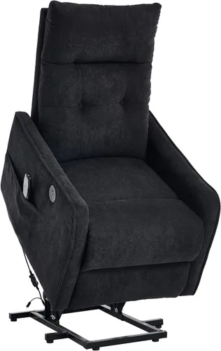 Vista 17 de Silla reclinable eléctrica con elevación Trustyue con calor y masaje, sillas elevadoras para asistencia al estar de pie, silla pequeña con elevación