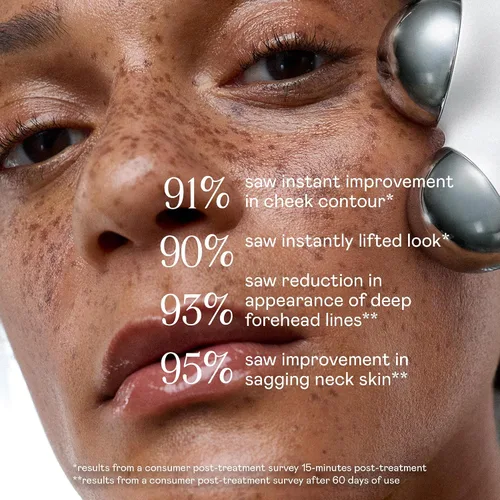 Vista 8 de NUFACE MINI+ - Herramienta de escultura facial, dispositivo masajeador facial con microcorriente para tensar, contornear, deshinchar y tonificar