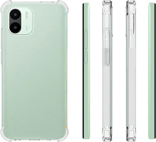 Vista 2 de USTIYA Funda para Xiaomi Redmi A1/Redmi A2 Clear TPU Cuatro Esquinas Cubierta Protectora Transparente Suave Funda