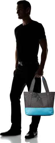 Vista 6 de Everest Elegante bolso de mano para tableta, Carbón vegetal, Elegante bolso de mano para tableta