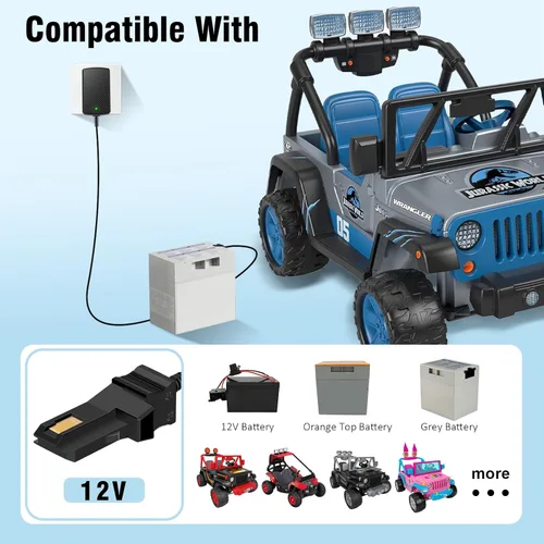 Vista 2 de Cargador de batería de 12 V para reemplazo del cargador de batería de Power Wheels