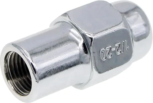 Vista 3 de Dorman 711-208 Tuercas de rueda cromadas estándar para llantas Mag 2-Pc 1/2-20, paquete de 4