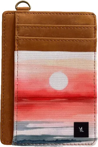 Vista 9 de Cartera delgada con bloqueo RFID para tarjetas de crédito, bolsillo bohemia1
